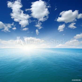 Afbeeldingen van Blue sea and sun